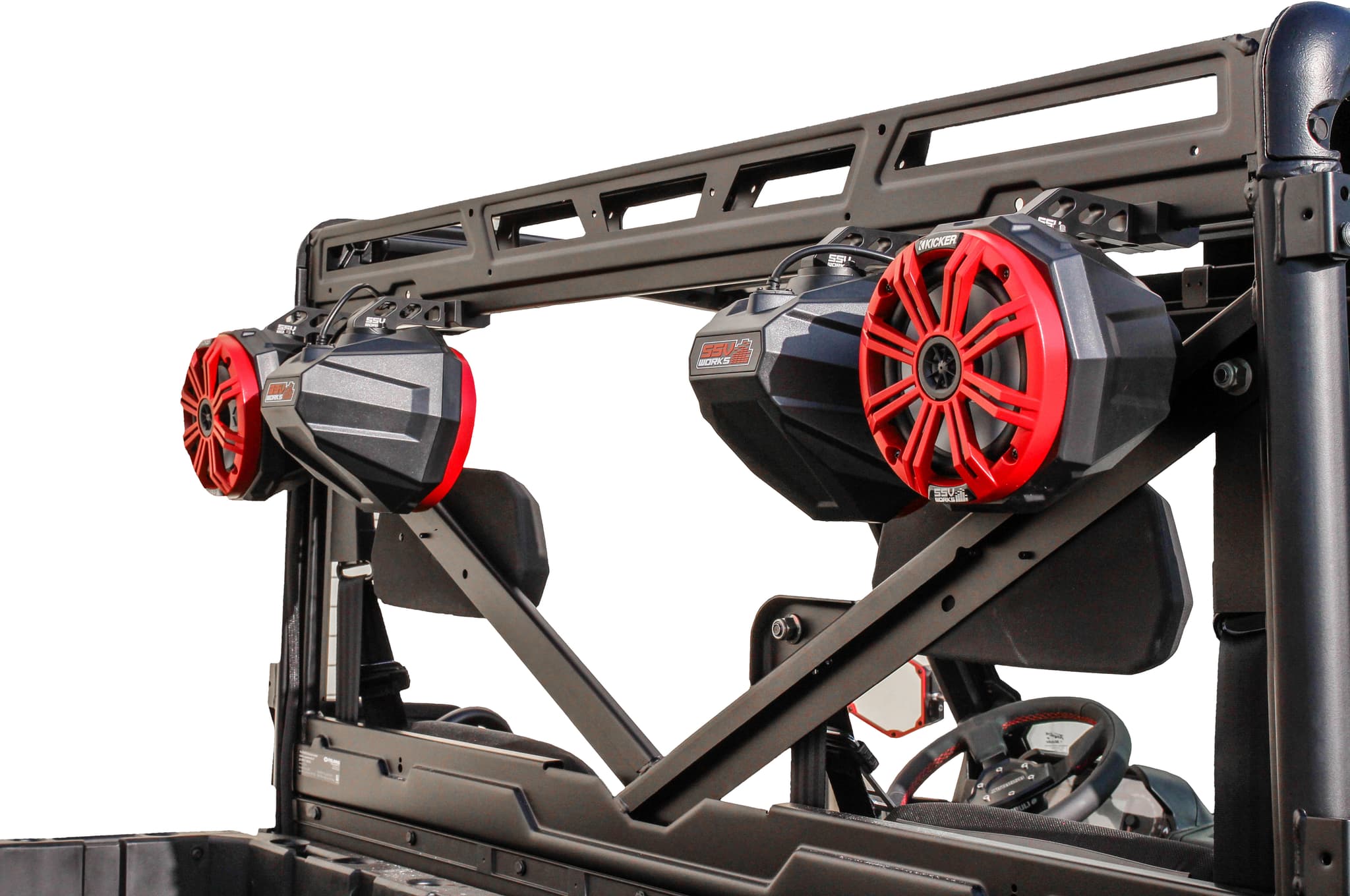 Ssv Works Rear Rail Speaker Pod Pair Polaris