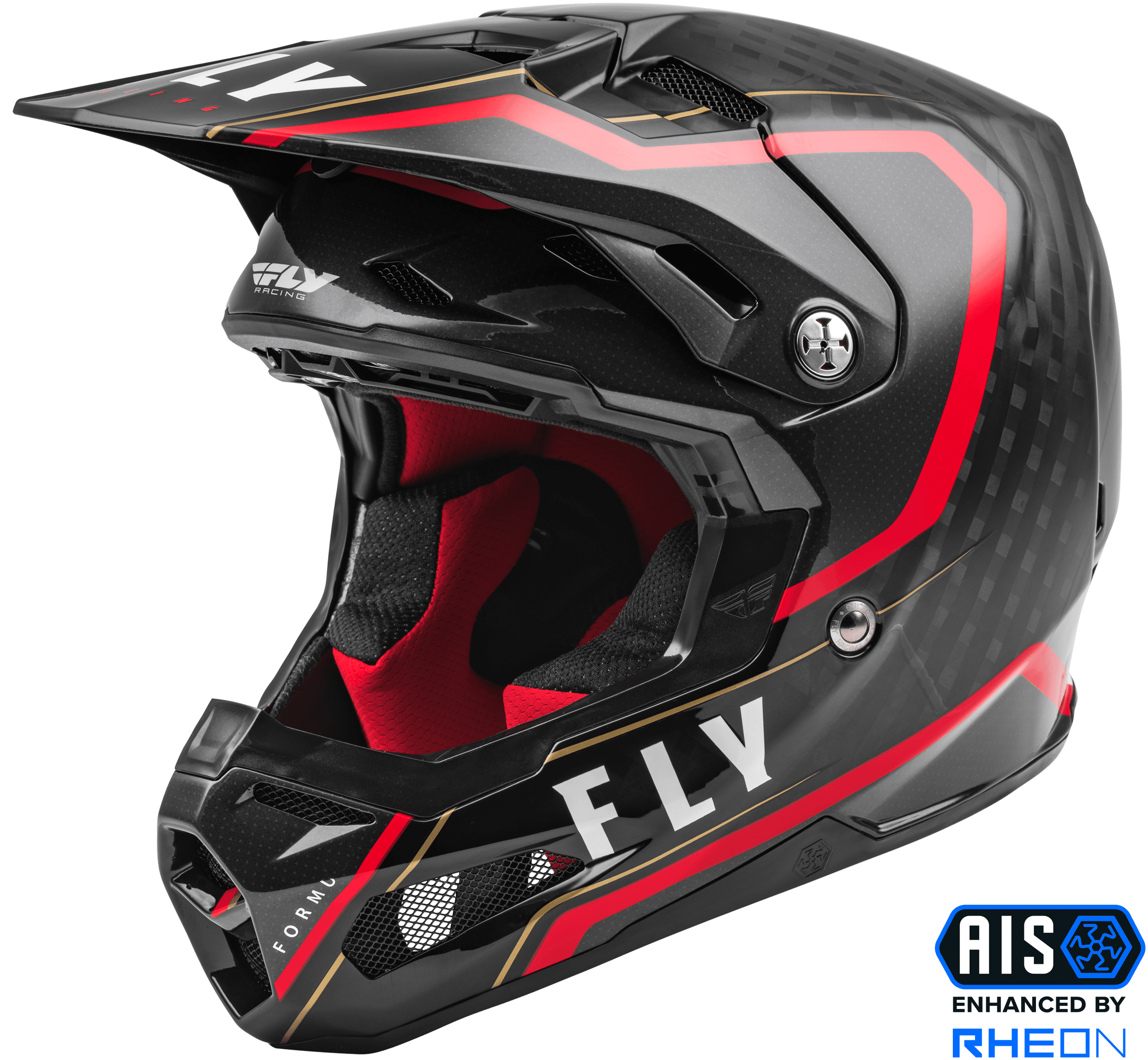 FORMULA CARBON AXON HELMET BLACK/RED XS