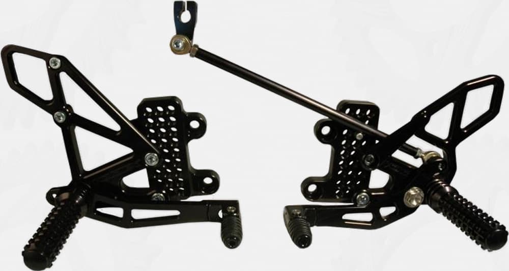 Vortex Rear Set Complete Black Honda