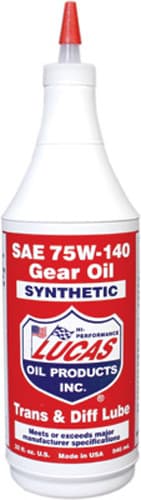 Lucas Synthetic Gear Oil 75W140 1 Qt (12/CASE Sold Each)