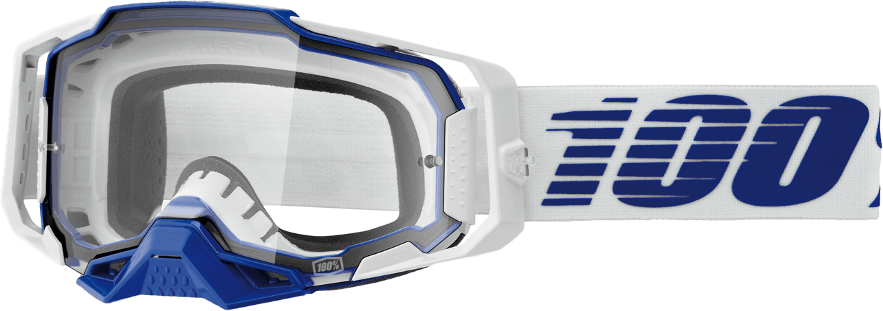 100-PERCENT Armega Goggle Blue Clear Lens