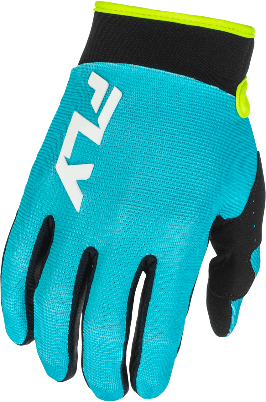 Fly Racing F-16 Gloves Aqua/Black/White XS