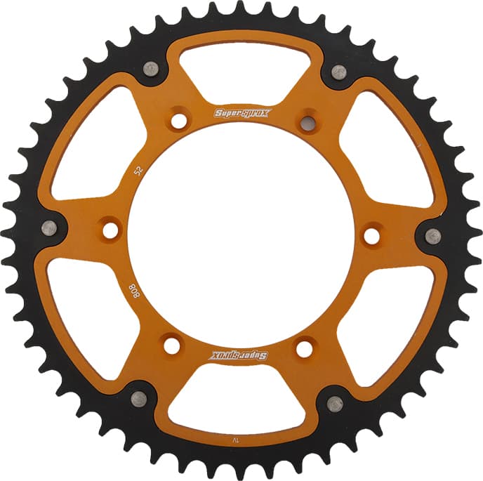 REAR STEALTH SPROCKET ALU/STL 52T-520 GLD KAW/SUZ