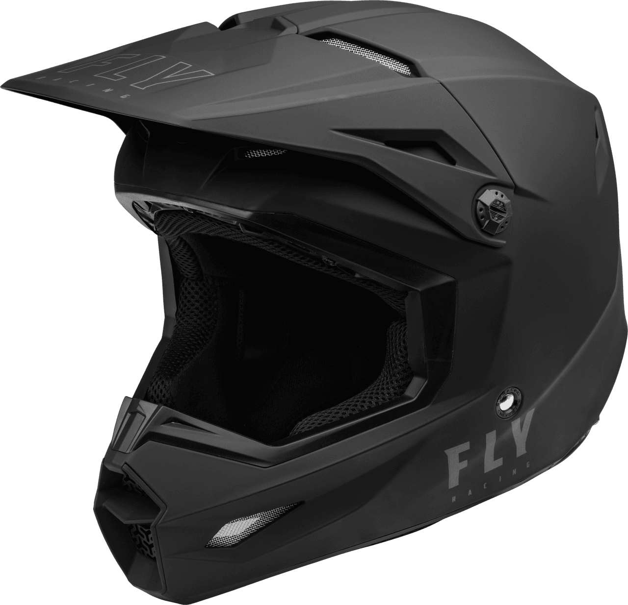 Fly Racing Kinetic Solid Helmet Matte Black XS