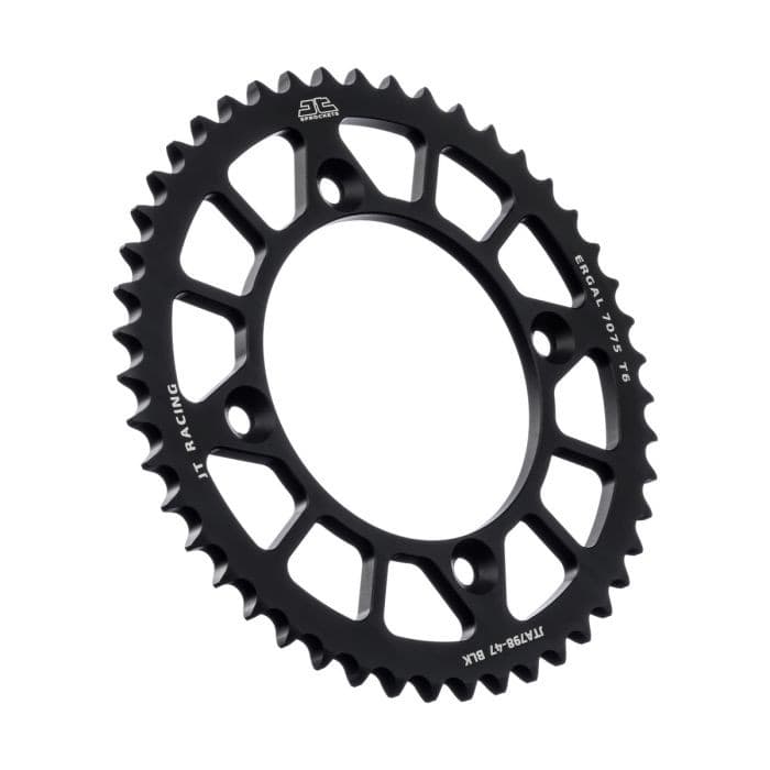 REAR ALLOY SPROCKET BLACK 47-TOOTH