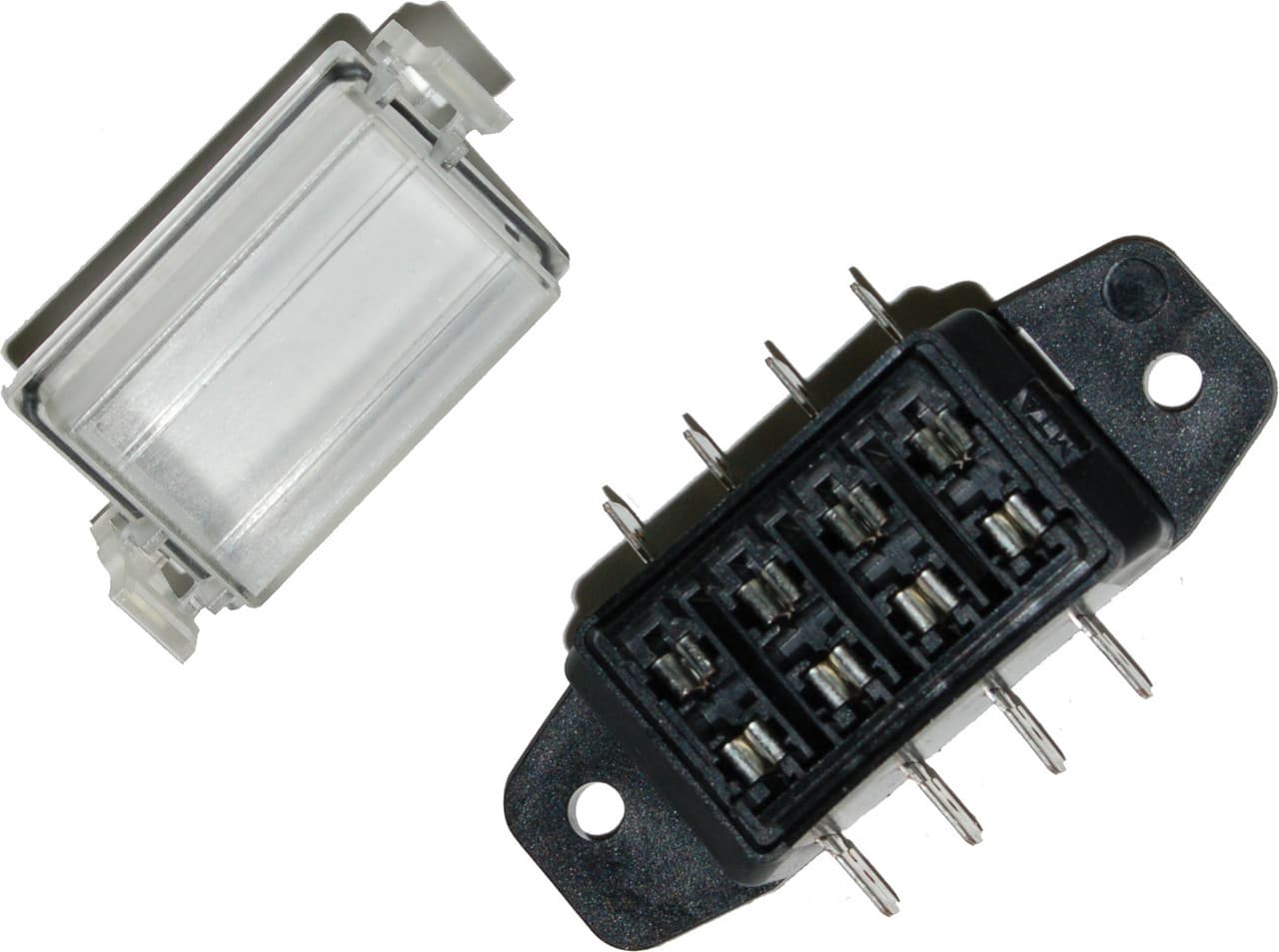Namz Custom Cycle Atc 4-WAY Fuse Block Water Tight Clear Cover