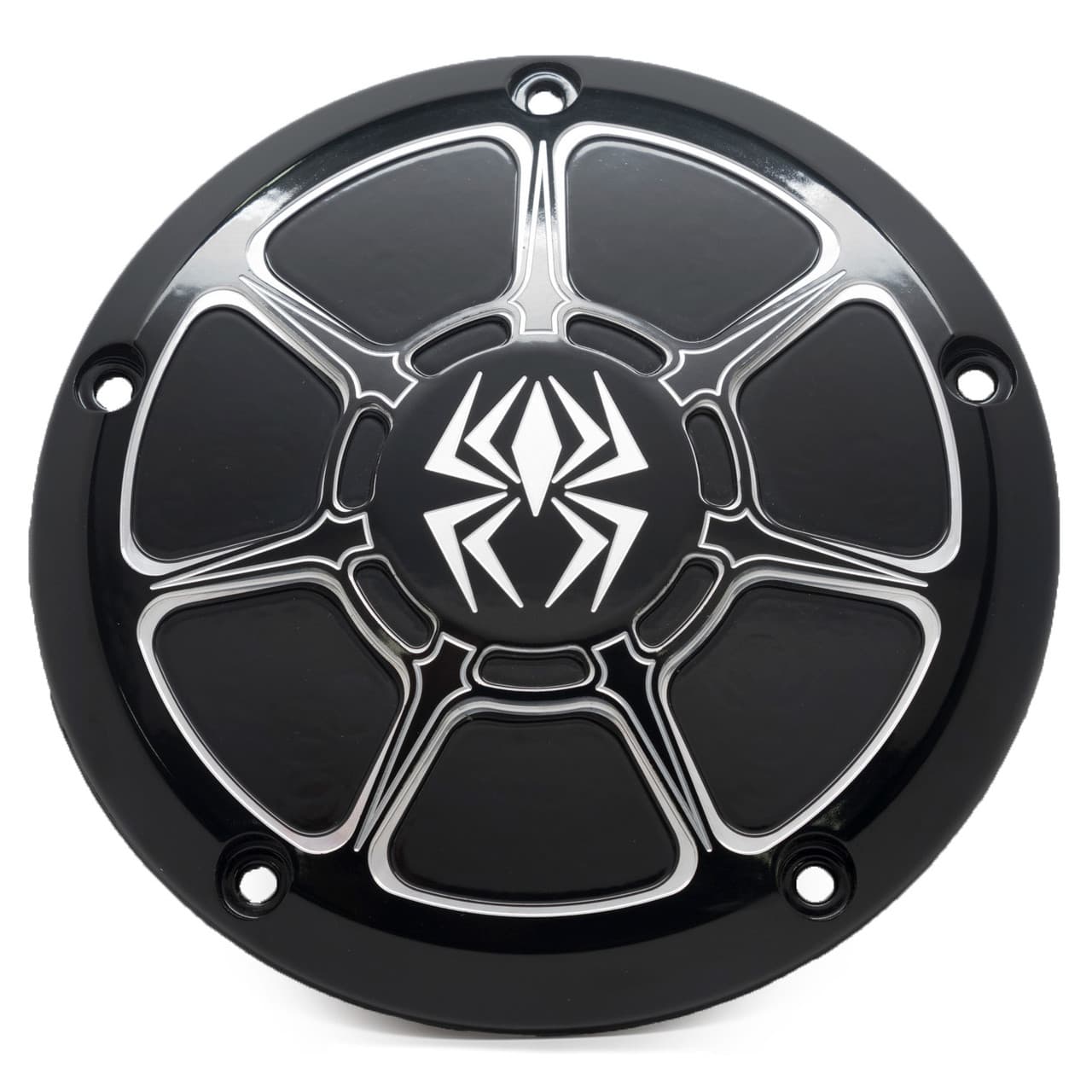 Rekluse Racing Derby Cover Black Gloss Flh/Flt 16-UP W/Low Profile