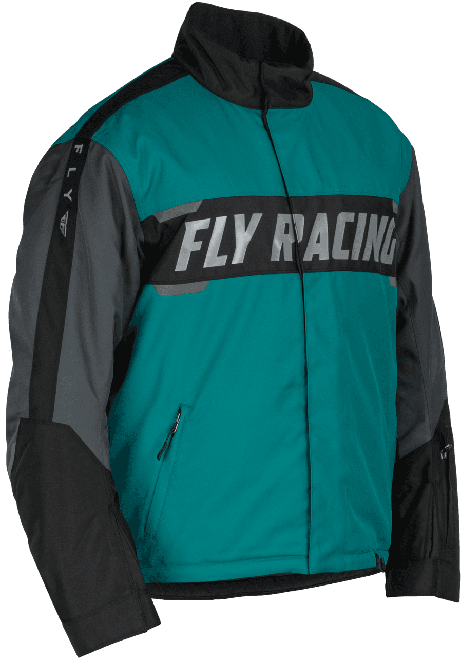 Fly Racing Outpost Jacket Black/Teal/Orange 2X