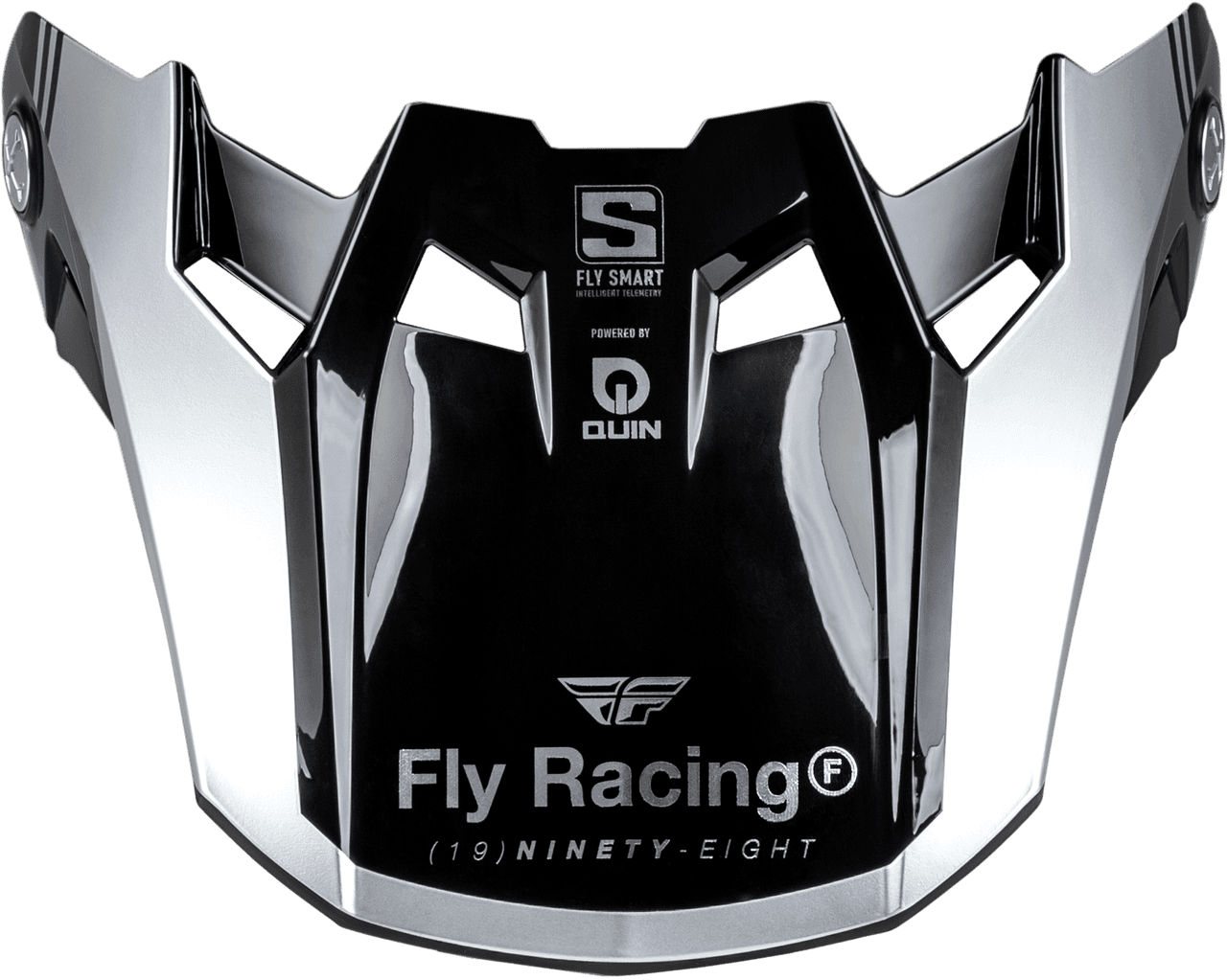 Fly Racing Formula S Carbon Legacy Visor Blue Carbon/Silver MD/LG