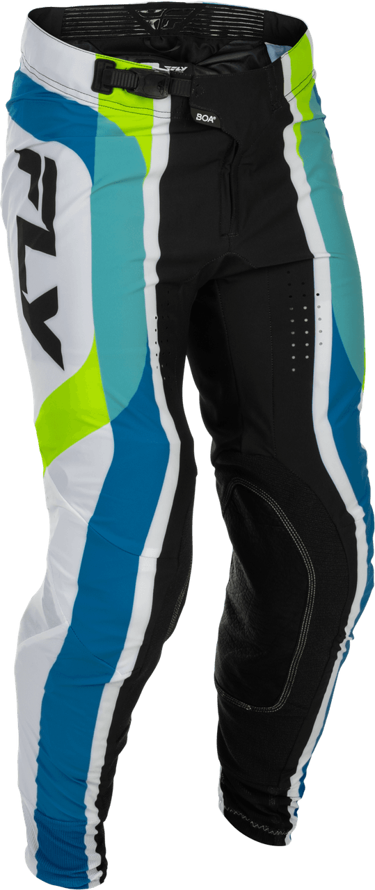 Fly Racing Lite Le Current Pants White/Lime/Blue Size 34