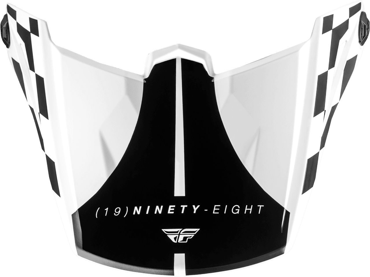 Fly Racing Kinetic Lite Rival Helmet Visor Gloss White/Black