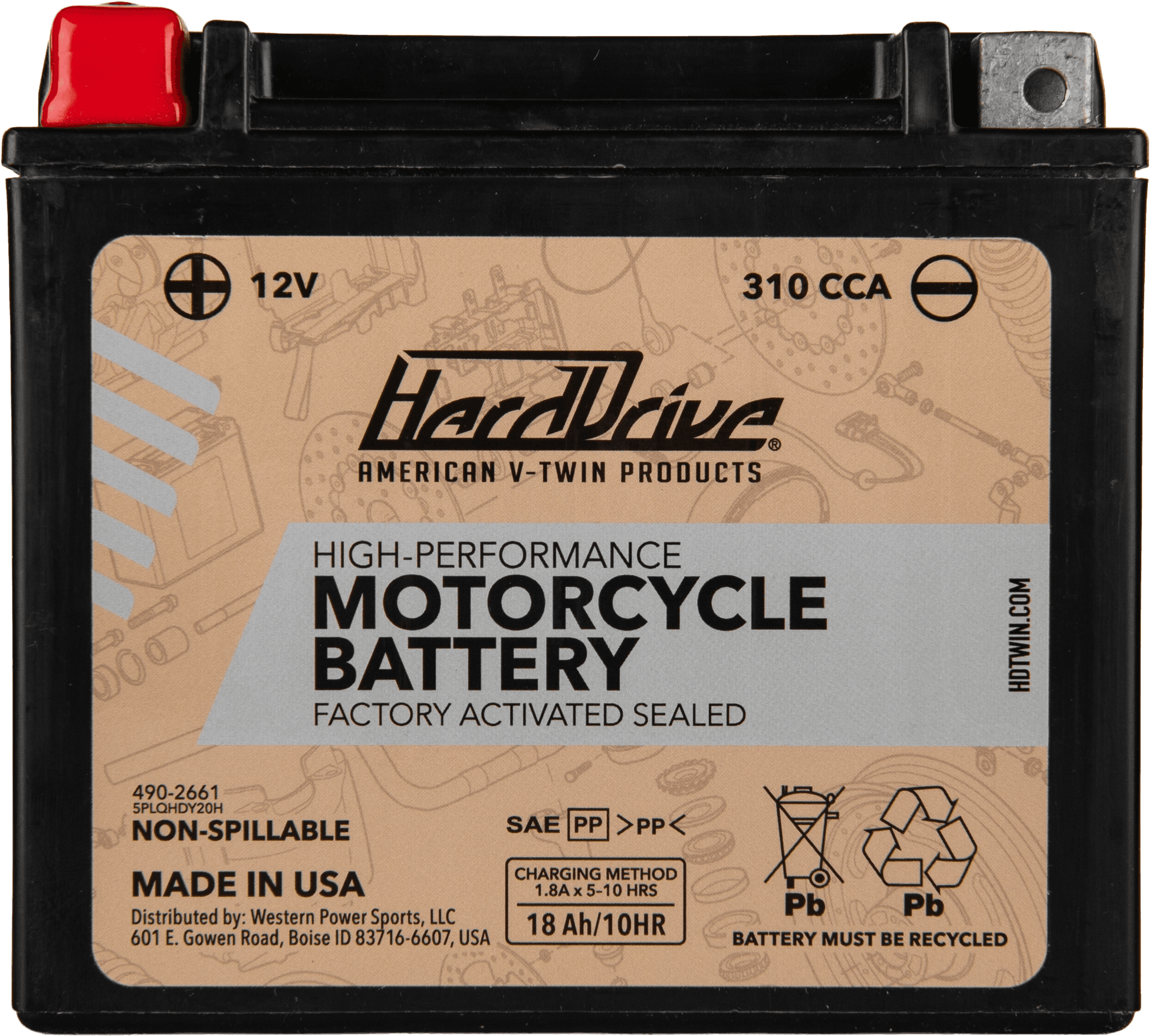 HIGH PERFORM BATTERY YTX20H CCA 310