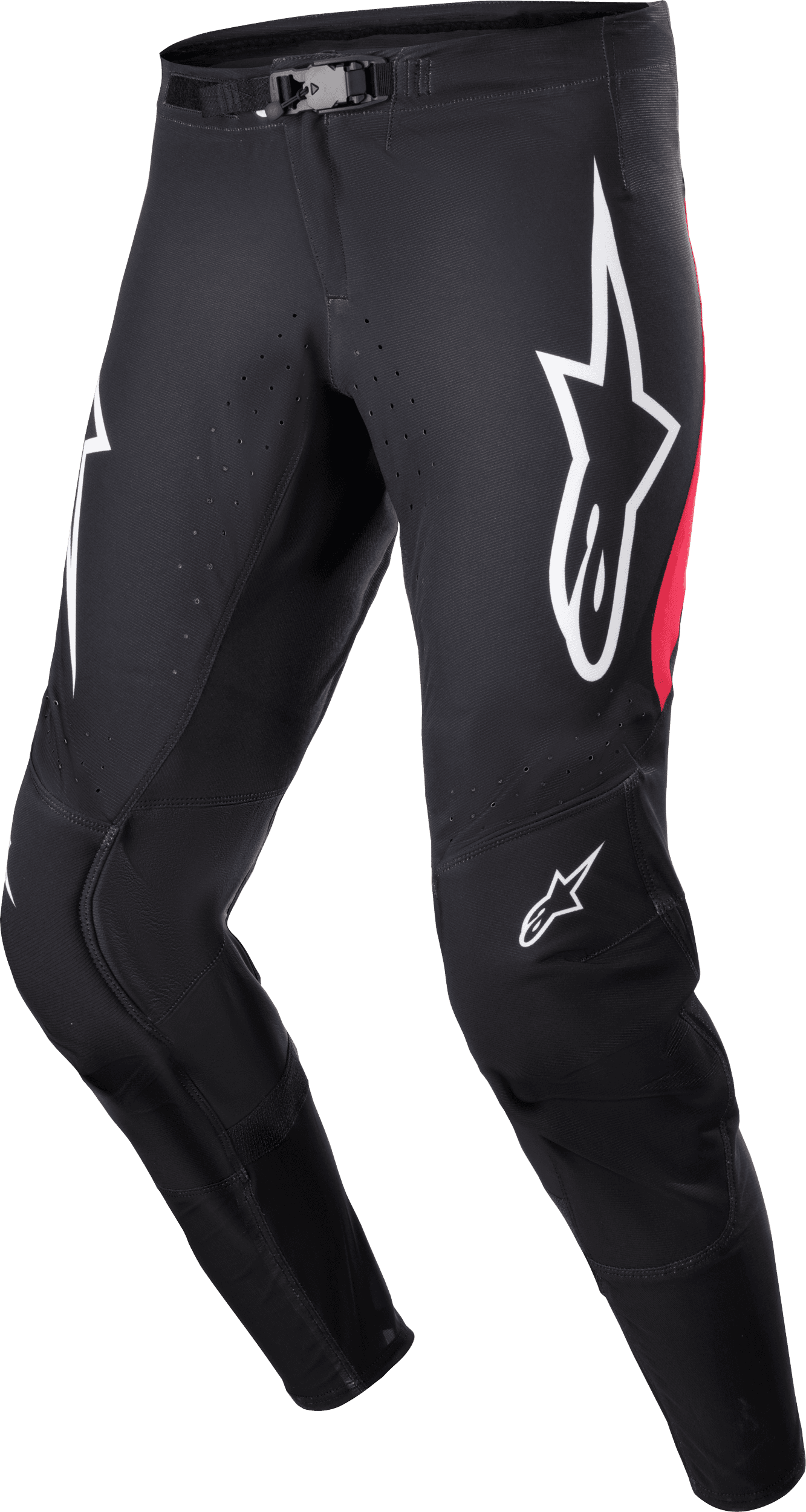 SUPERTECH WARD PANTS BLACK/RED BERRY SZ 36