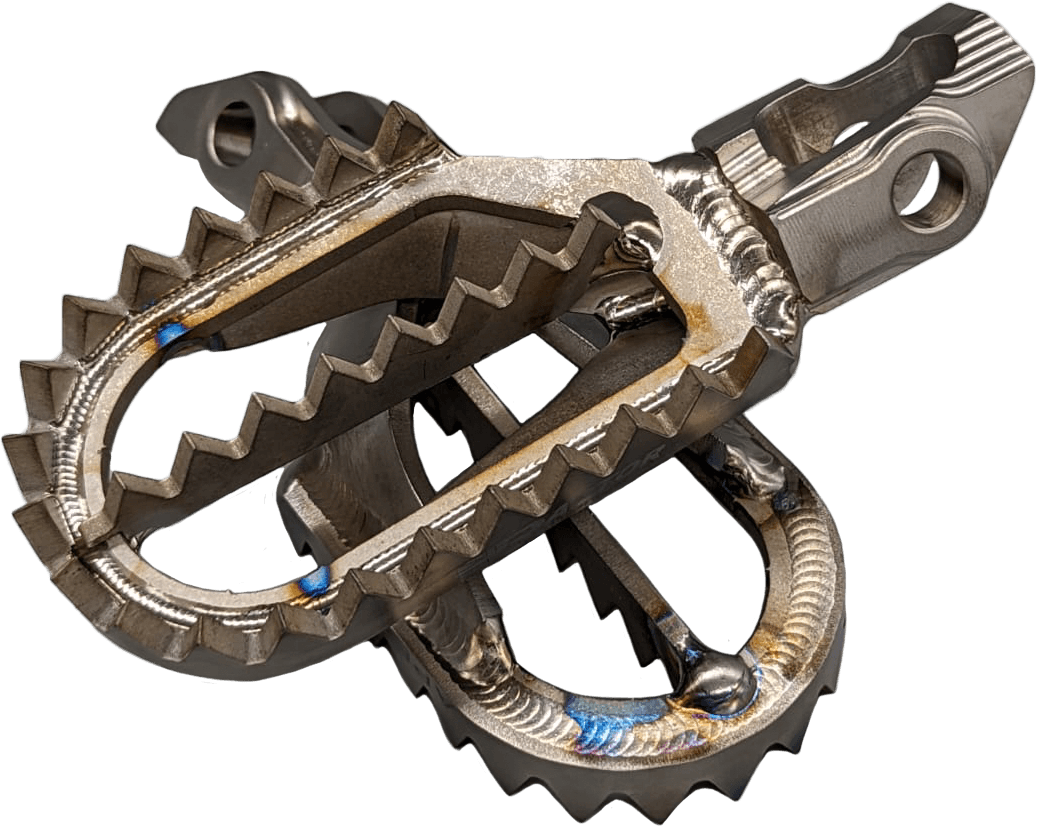 TITANIUM FOOT PEGS 5MM BACK FROM STOCK