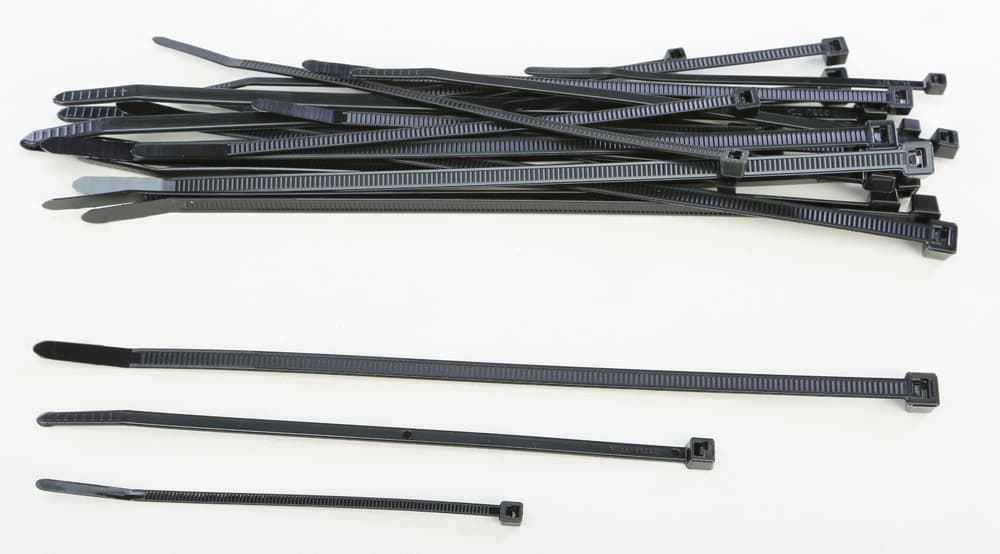 Helix Assorted Cable Ties Black 30/Pack