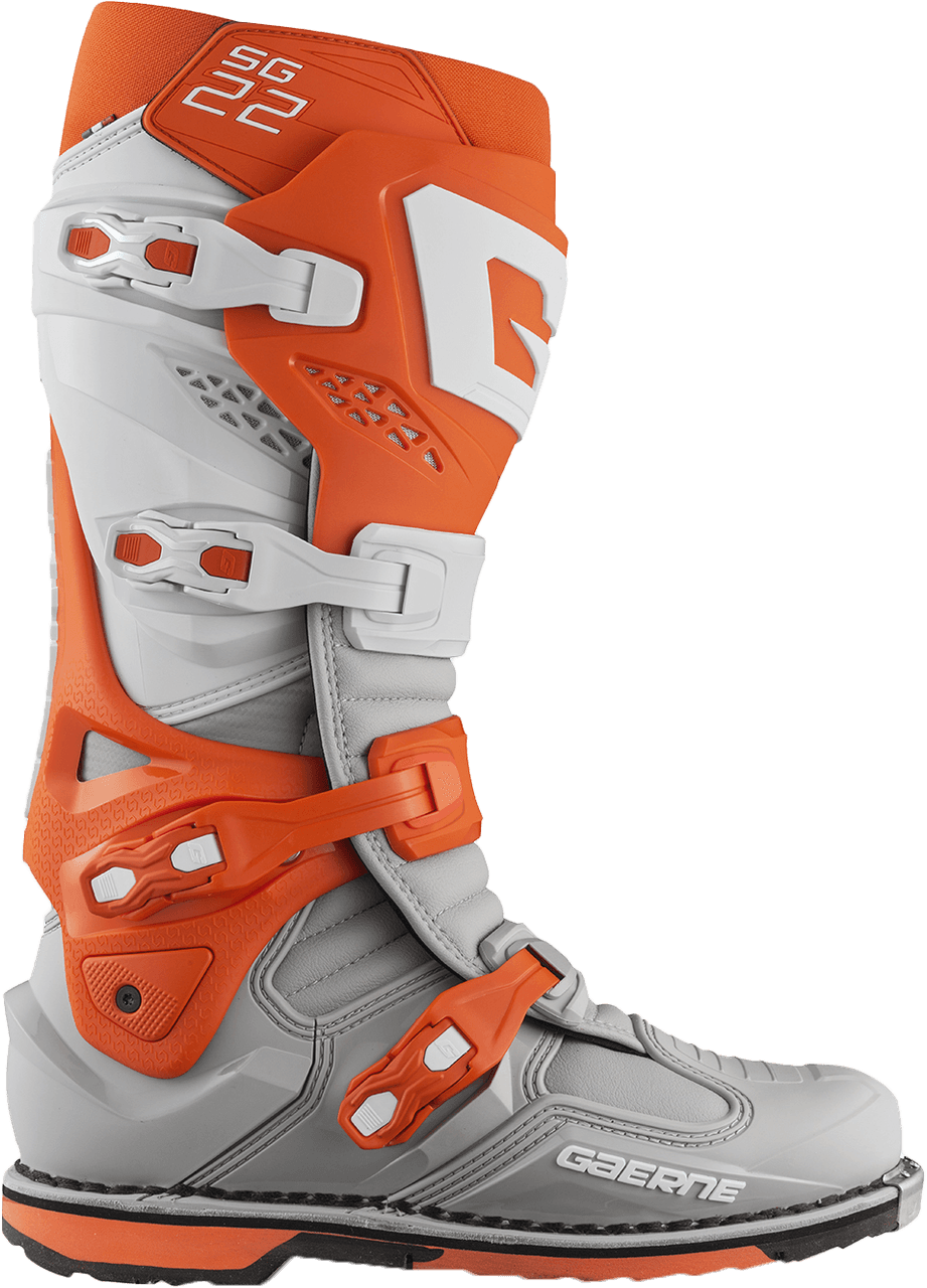 Gaerne SG22 Boots Orange/White/Grey Size 9