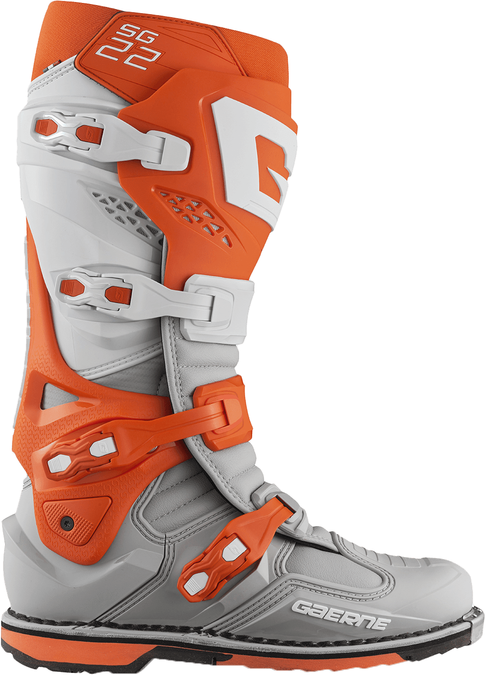SG22 BOOTS ORANGE/WHITE/GREY SZ 9