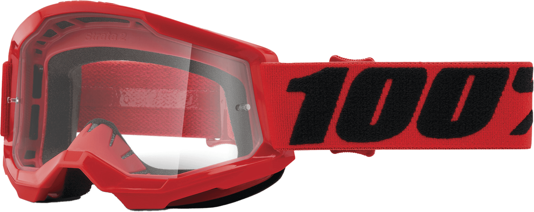 STRATA 2 JUNIOR GOGGLE RED CLEAR LENS