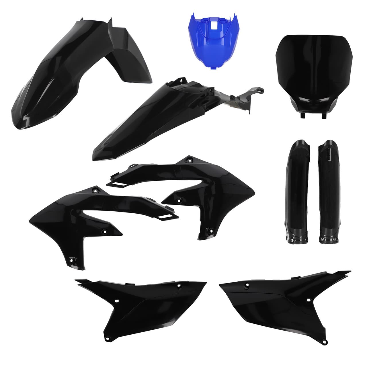 Acerbis Full Plastic Kit Monster Black/Blue Yamaha