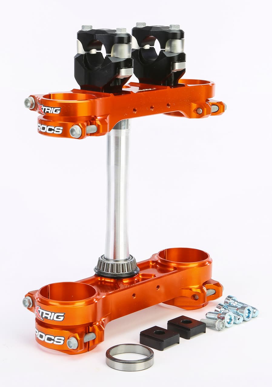 Xtrig Rocs Tech Clamp Set Orange KTM 14MM