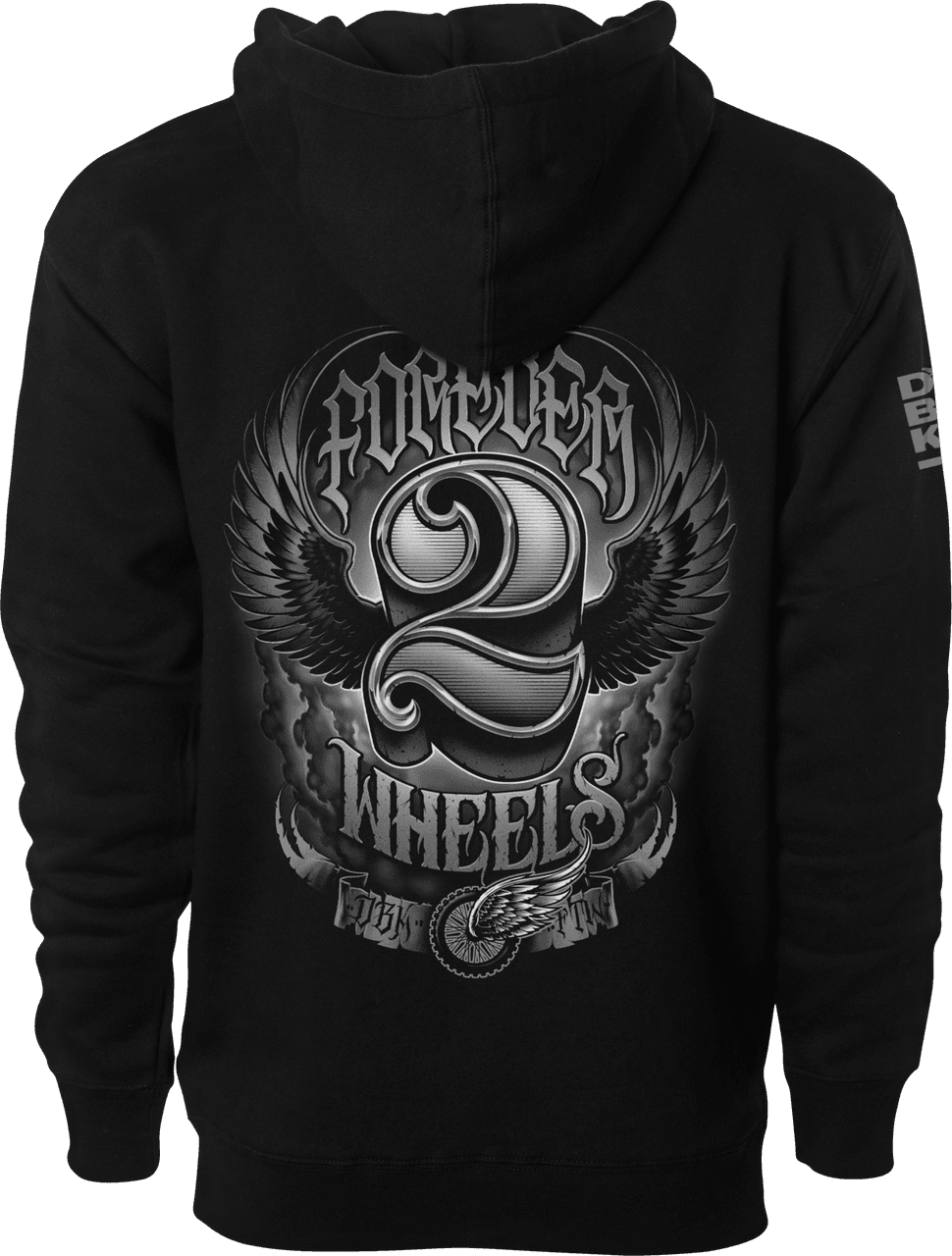 Dbk Two Wheels Hoodie Black MD