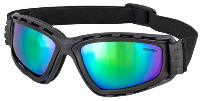 BOBSTER FREEDIVE GOGGLES, MATTE BLACK FRAME, GRAY W/BLUE GREEN