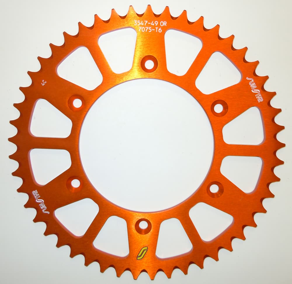 REAR SPROCKET ALUMINUM 52T-520 ORG HUS/HUSQ/KTM