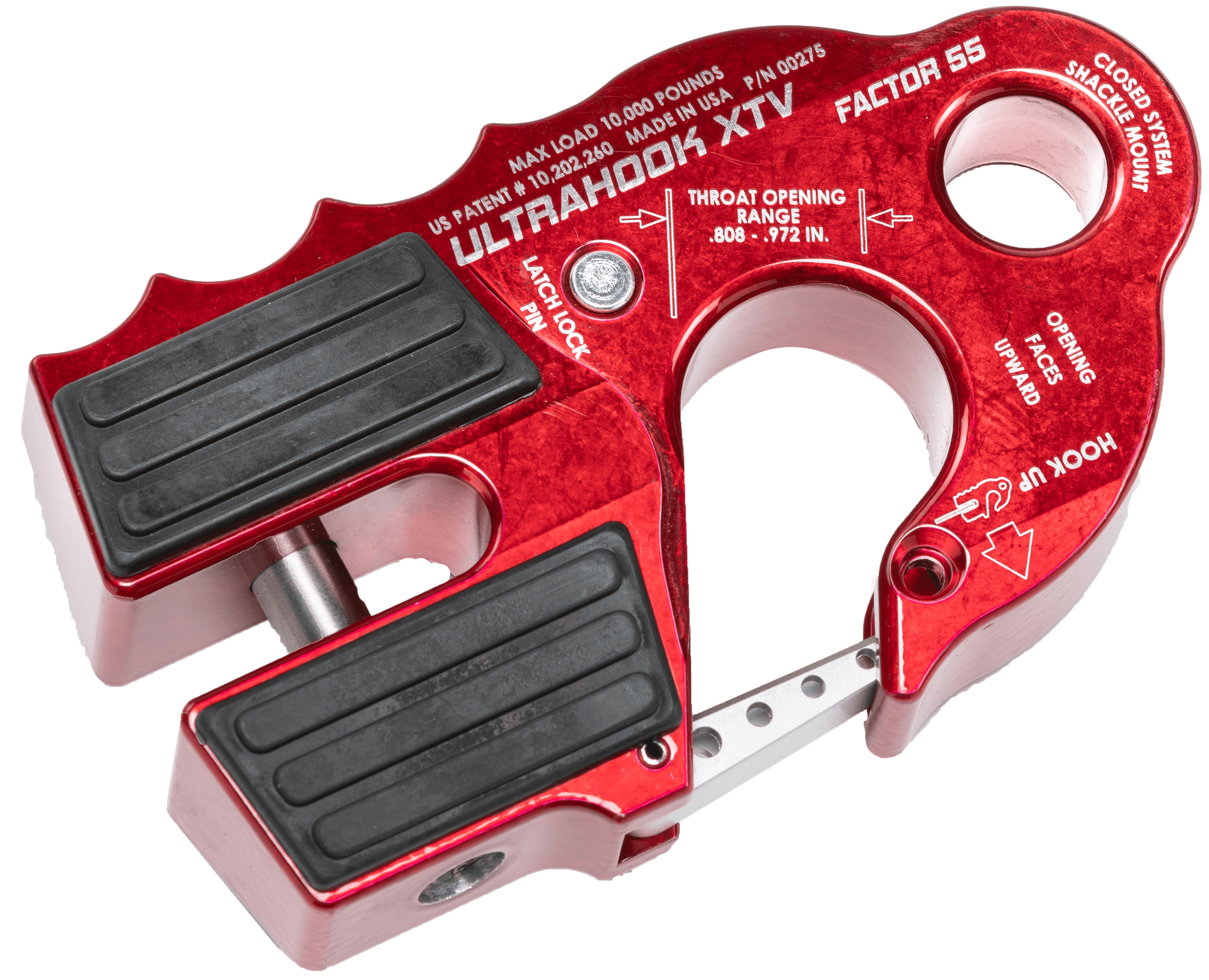 ULTRAHOOK XTV WINCH SHACKLE MOUNT RED