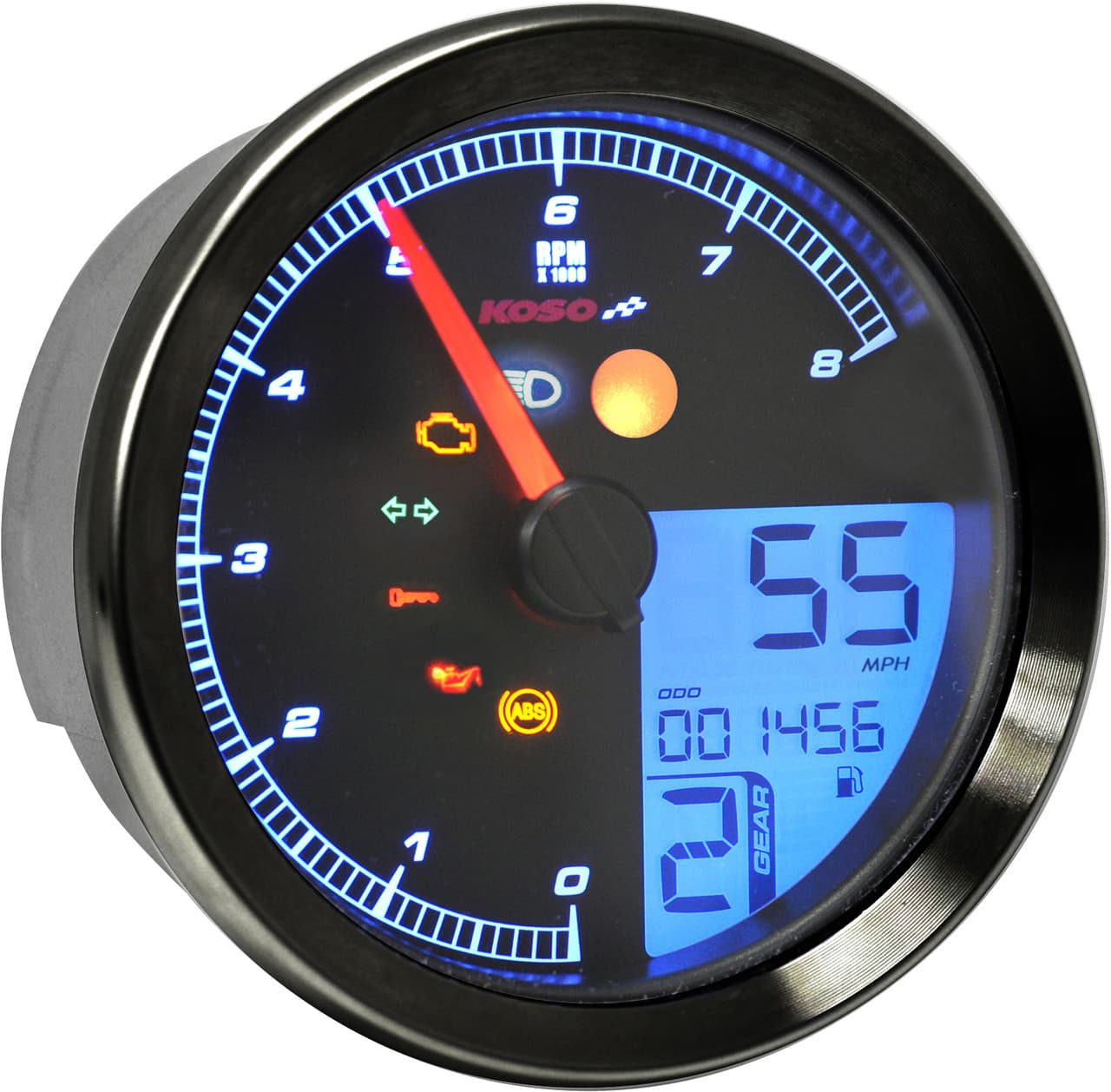 Koso Tnt-B Gauge Black Yamaha Bolt