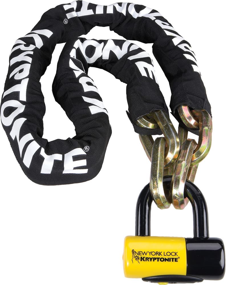 Kryptonite Ny Faghettaboudit Chain/Disc Lock 5FT Black/Yellow