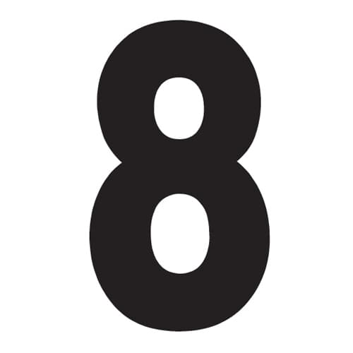 FX 2015 NUMBERS PRO 4" BLACK 8