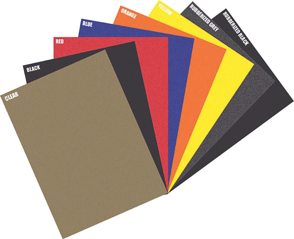 D-Cor Grip Tape Sheet Rubberized Black 12"X18"