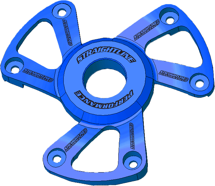 Straightline Polaris P22 Clutch Cover Anodized Blue