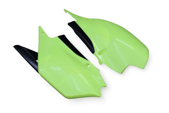POLISPORT SIDE PANELS YAMAHA, FLO YELLOW/BLACK
