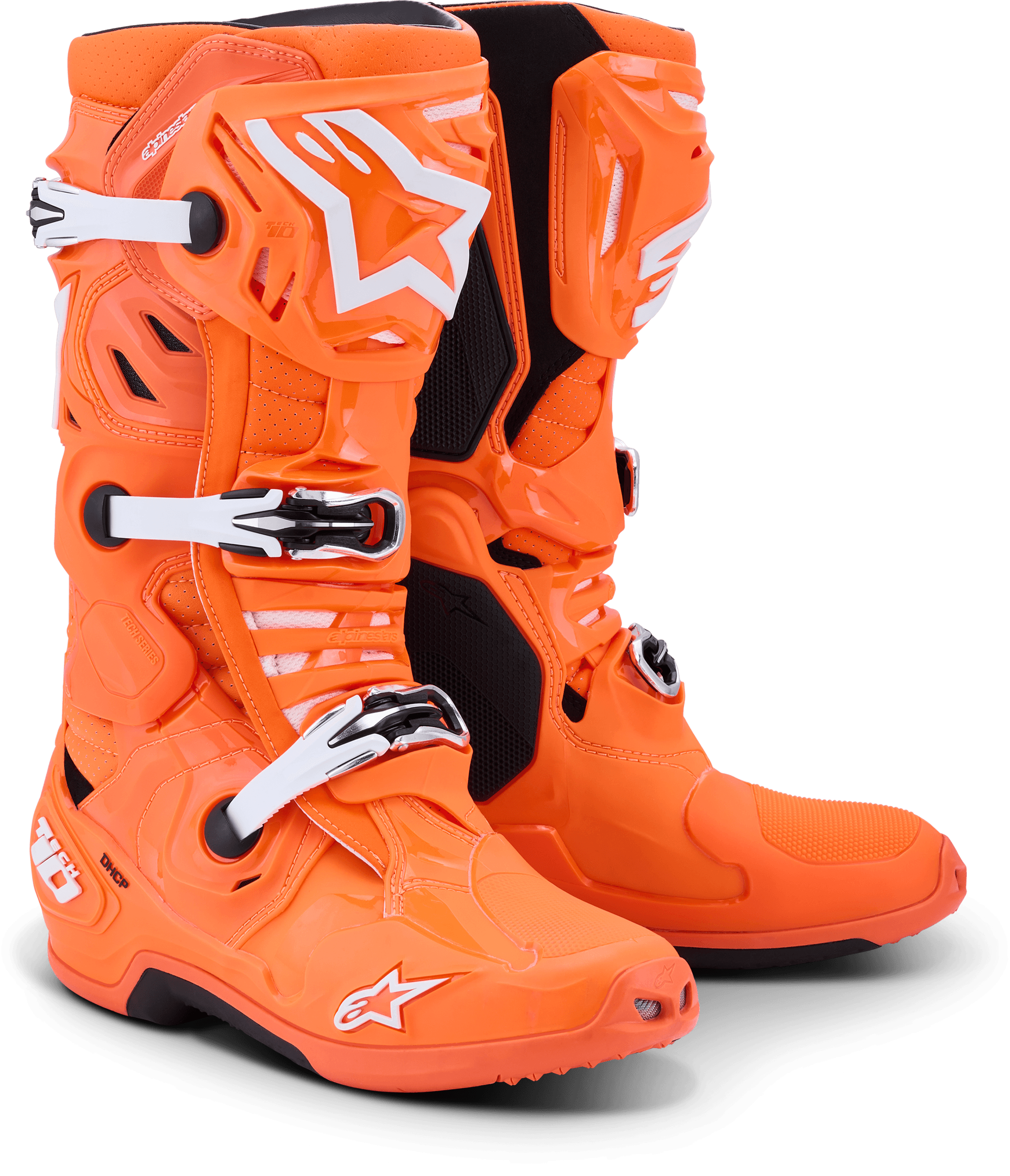 TECH 10 SUPERVENTED ORANGE FLUO/BLACK/WHITE 10