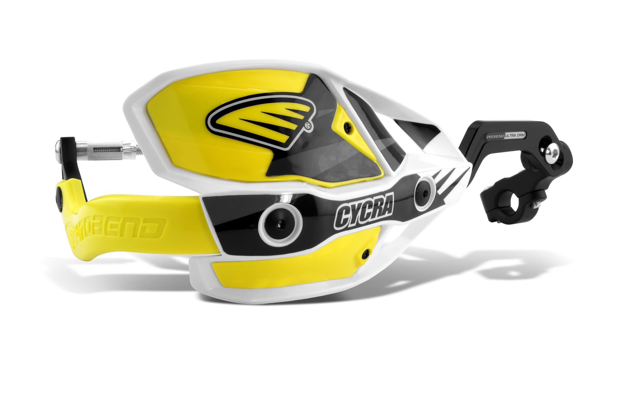 Cycra Crm Wrap Around Handguards 1-1/8" Clamp - White/Yellow