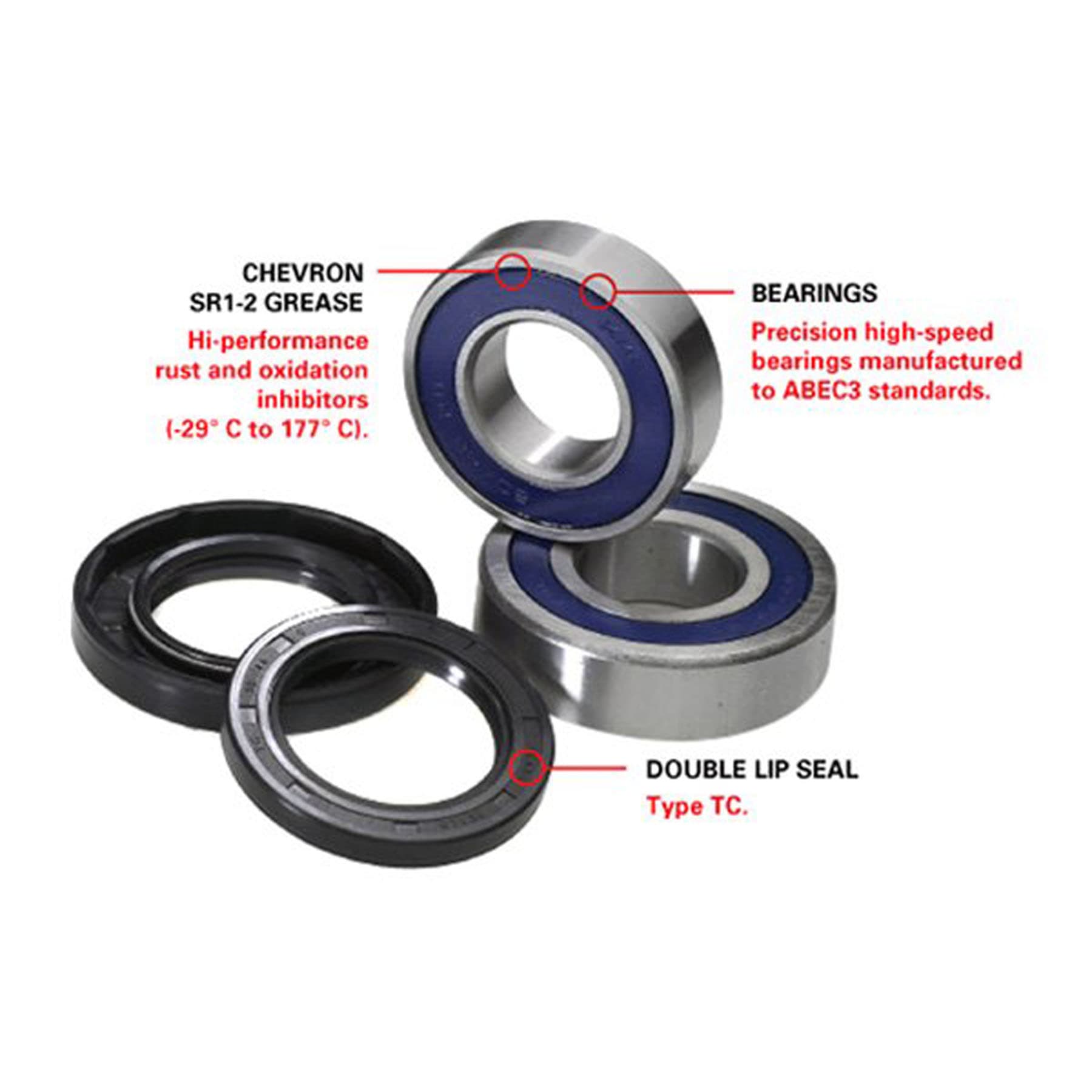 ALL BALLS RACING WHEEL BEARING KIT REAR TRIUMPH