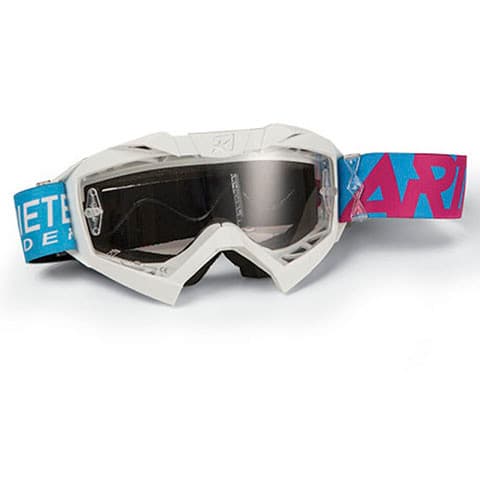 MX GOGGLES ADRENALINE - SENIOR WHITE PINK LIGHT BLUE