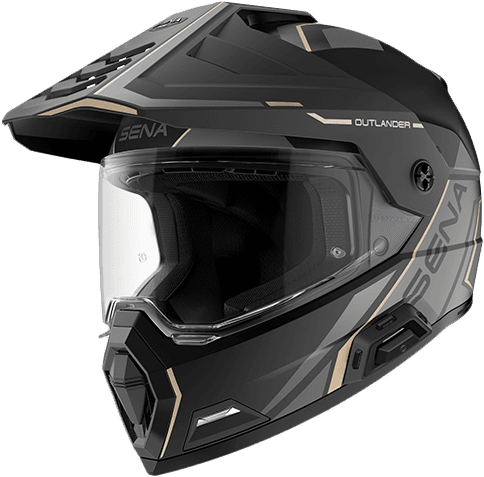 OUTLANDER SMART DS HELMET MATTE BLACK LG