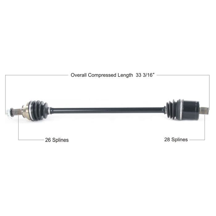 TYTANEUM OE REPLACEMENT CV AXLE POLARIS REAR LEFT/RIGHT