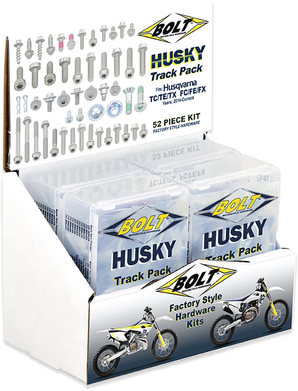 Bolt Pop Display Track Pack Husqvarna 6/Pack