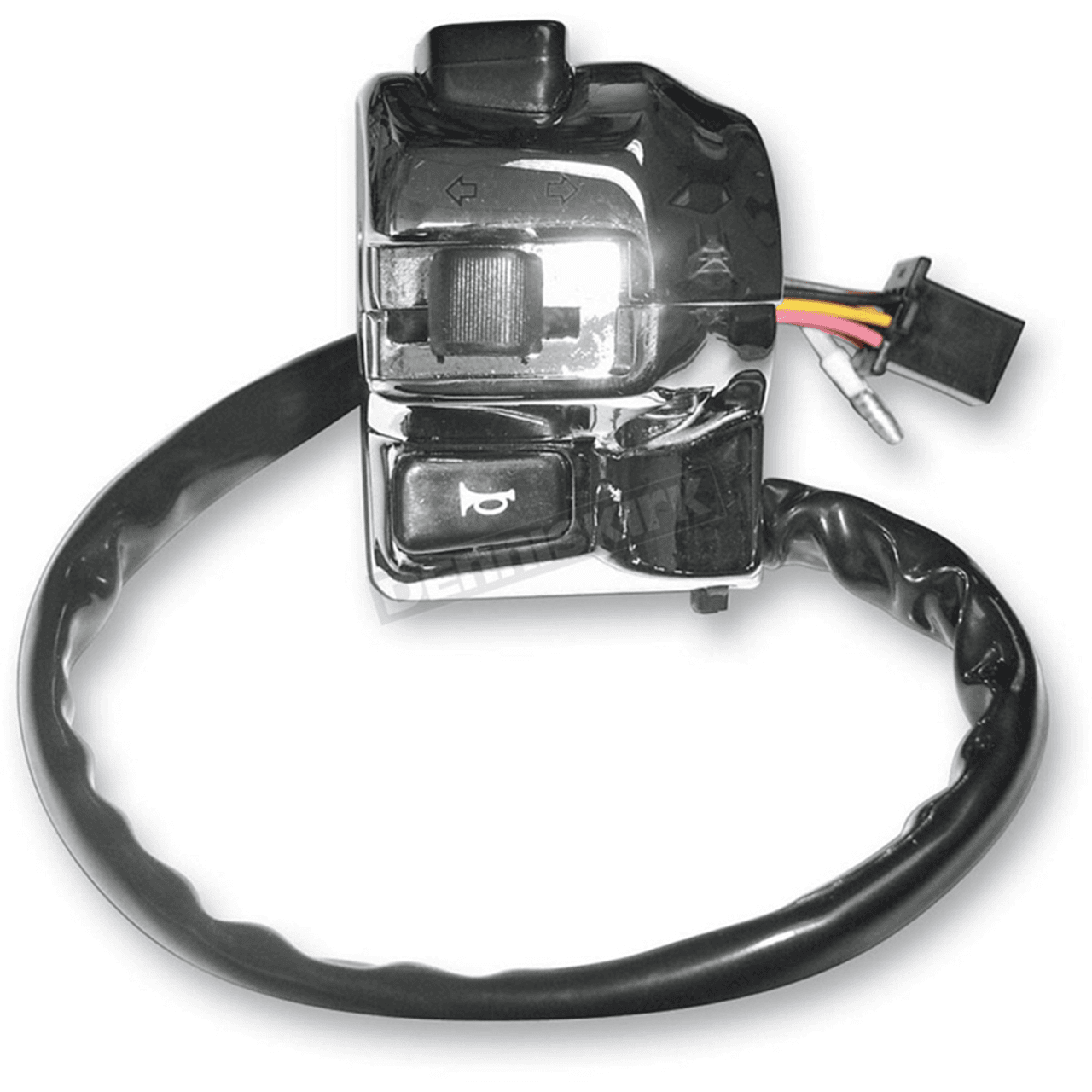 SWITCH, UNIVERSAL TURN SIGNAL CMPCT (DOT APPROVED) CHROME (LH)
