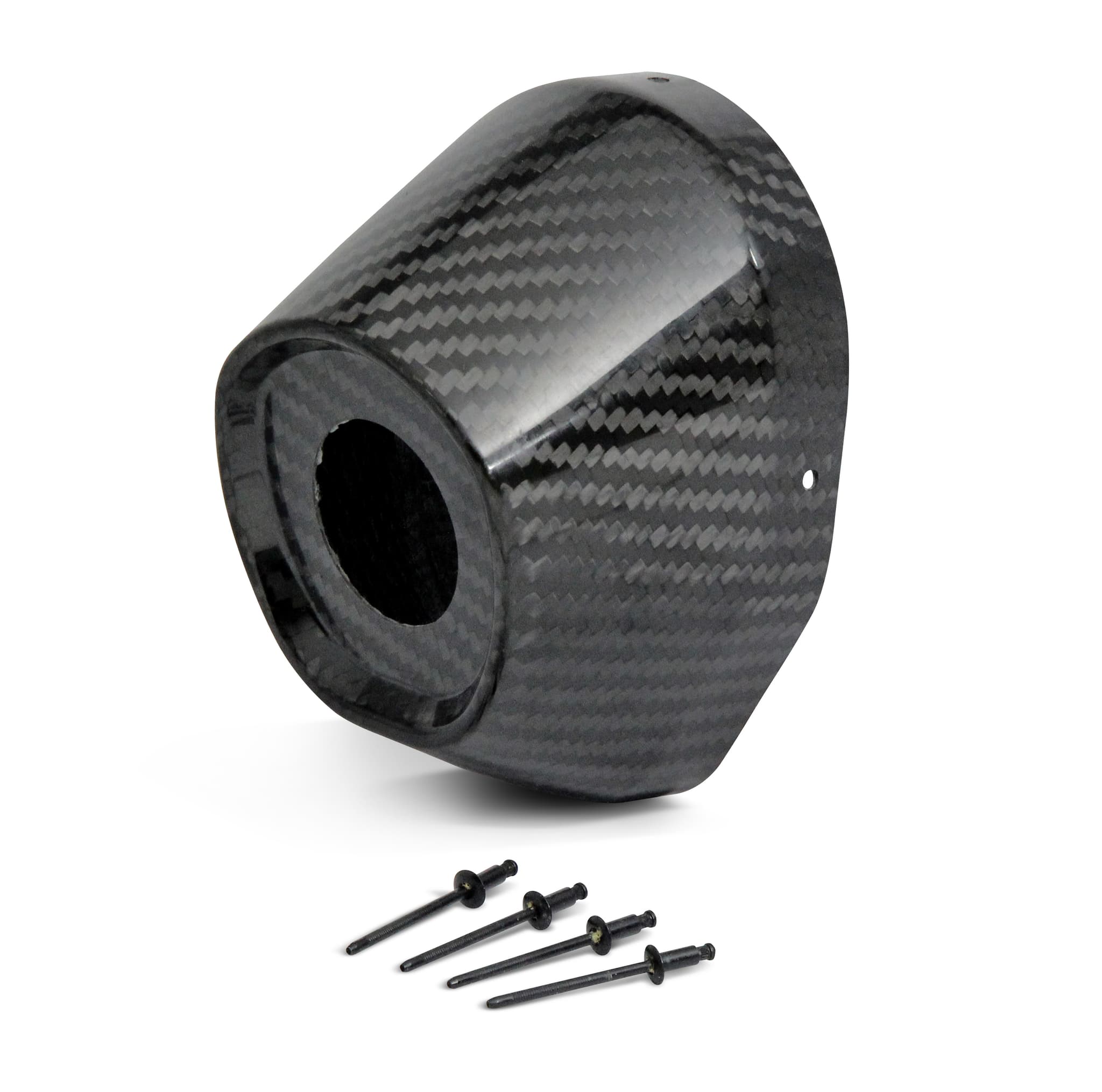 Pro Circuit Carbon End Cap 3.5" Hole 1 1/4 TI5/TI6 Cap/Rivets