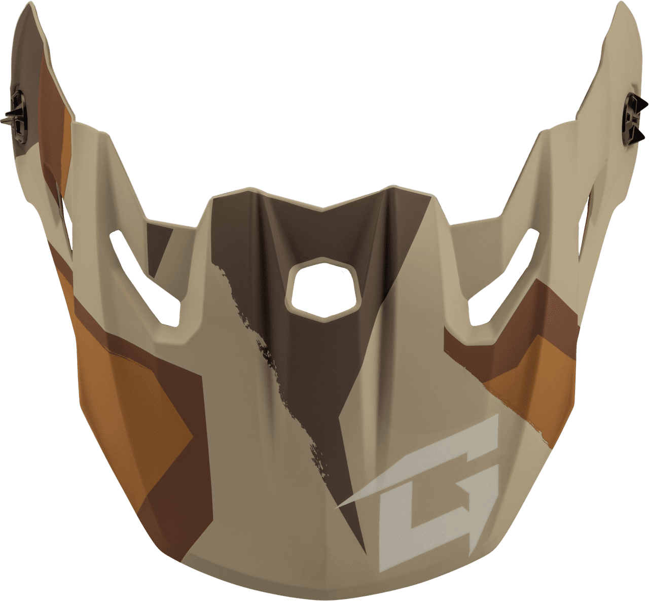 Gmax MX-96 Splinter Visor W/Screws Matte Brwn/Tan/White