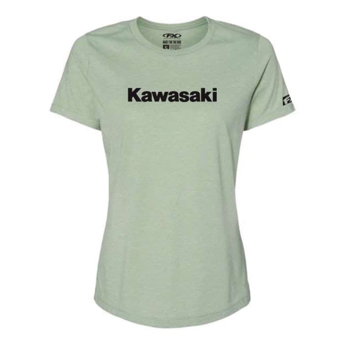 FACTORY EFFEX KAWASAKI WOMENS T- SHIRT / HTHR LT GREEN S
