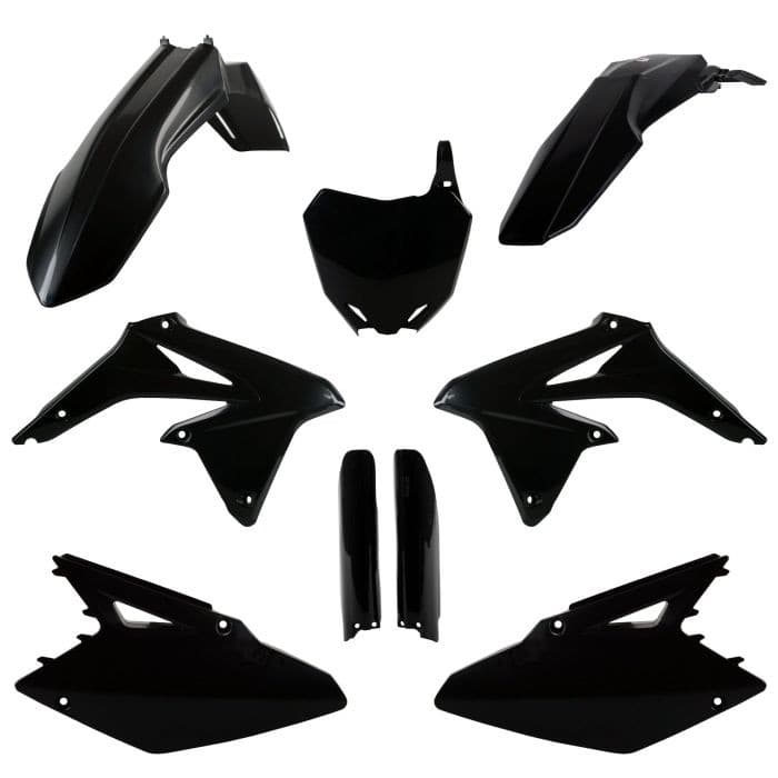 POLISPORT REPLICA PLASTIC KIT,FULL KIT SUZUKI BLACK