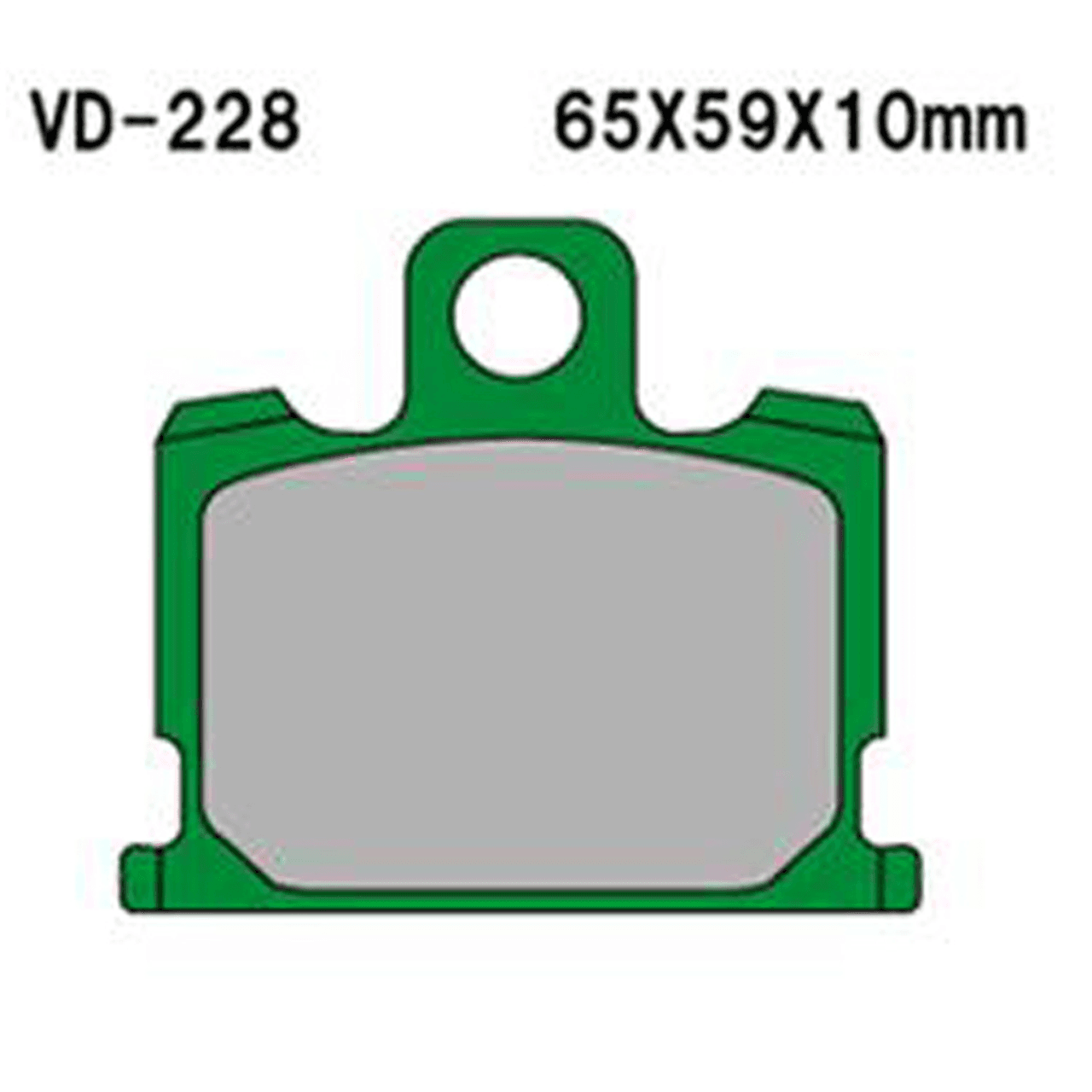VESRAH SEMI-METALLIC BRAKE PADS, VD-228