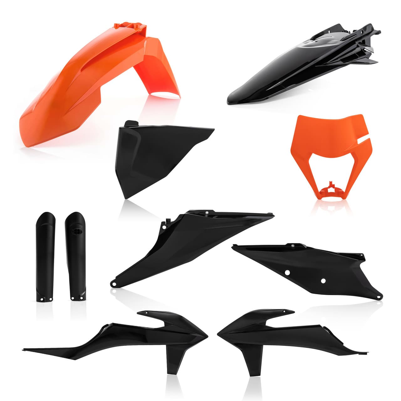 Acerbis Full Plastic Kit Orange/Black KTM