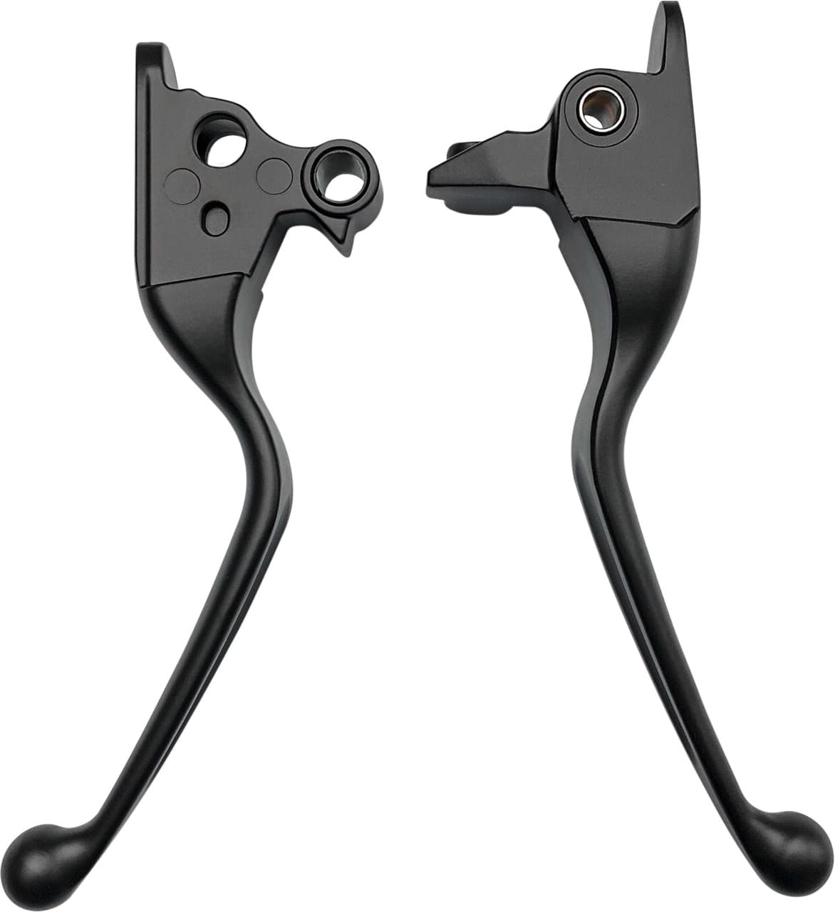 SMOOTH LEVER SET BLACK FLH/FLT 08-13 W/CABLE CLUTCH