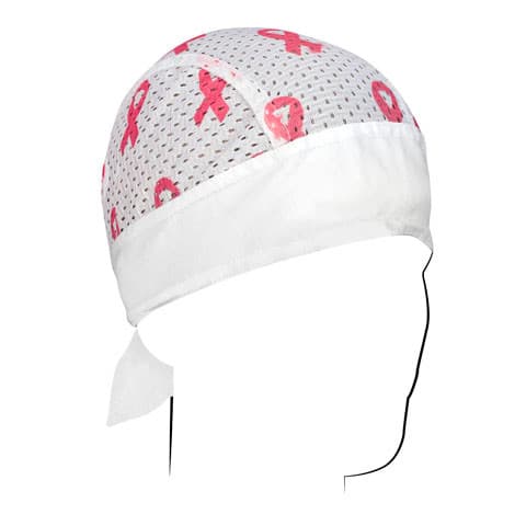 FLYDANNA, VENTED SPORT, BREAST CANCER PINK RIBBON WHITE